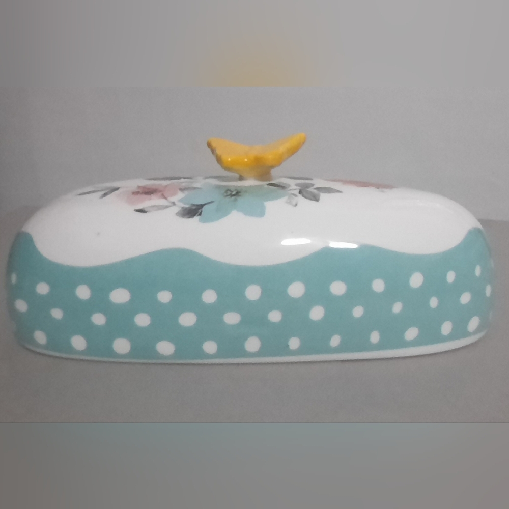 Pioneer Woman floral Butter dish LID ONLY